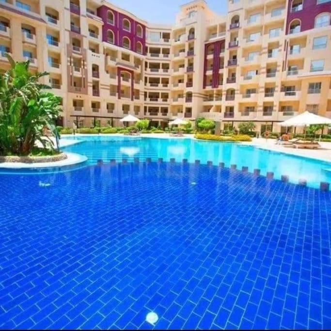 Sunny Studio With 3 Swimming Pools Florenza Hurghada Bagian luar foto